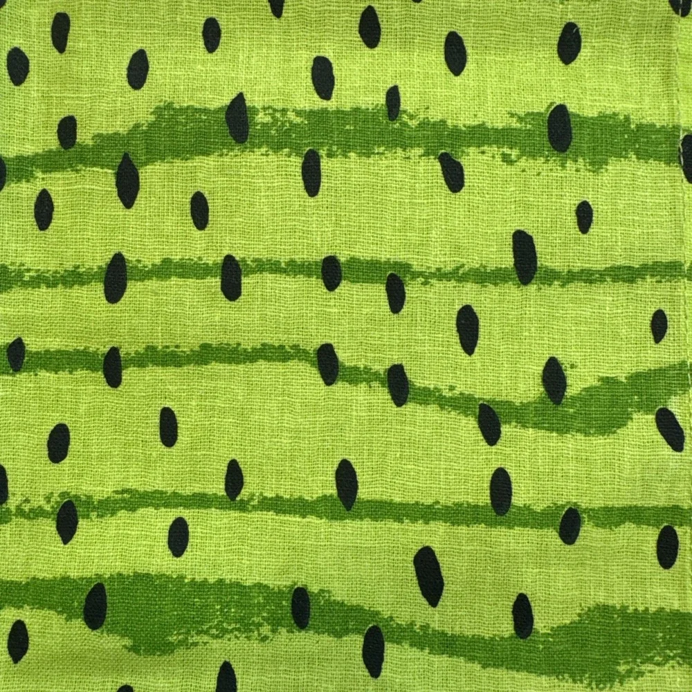 Vera Neumann Kitchen Towel Watermelon Slices Green Summer Fruit Pattern